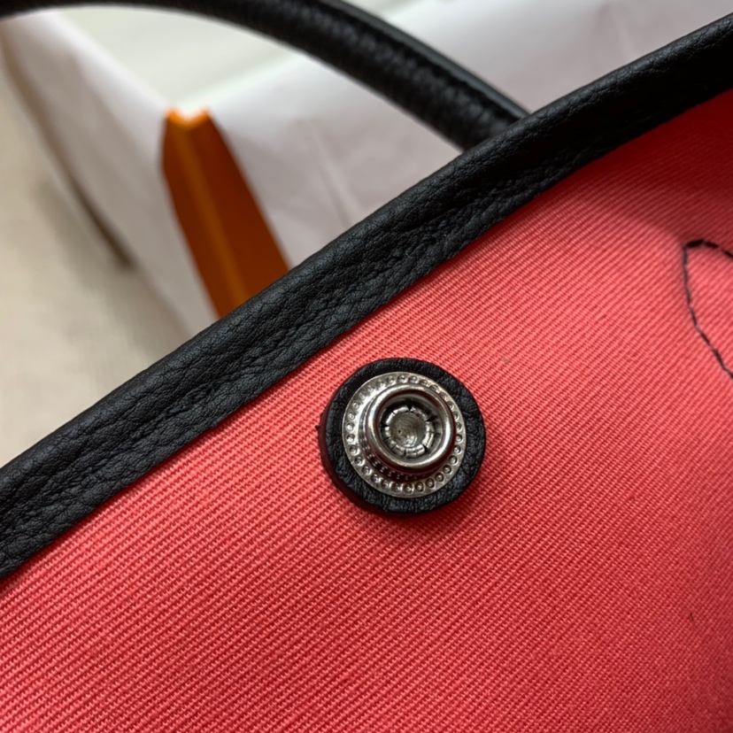 에르메스 가든파티30 립스틱 캔버스 그린 네곤다